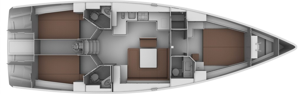 Bavaria CRUISER 45  - three cabin layout - Bavaria &copy; North South Yachting Australia http://www.northsouthyachting.com.au